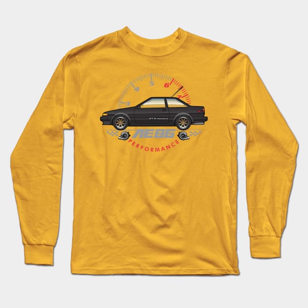 Black Coupe Long Sleeve T-Shirt by JRCustoms44